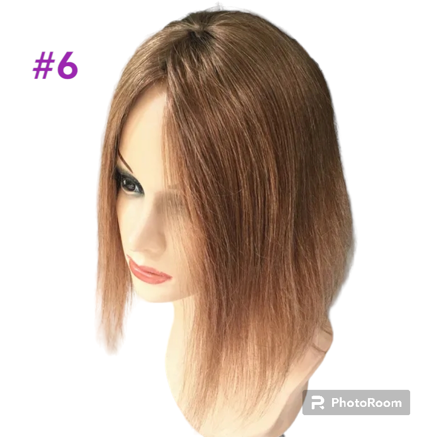 HUMAN HAIR TOPPER PU Base 4x5cm