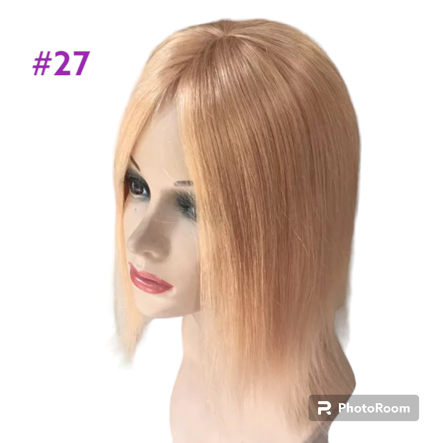 HUMAN HAIR TOPPER PU Base 4x5cm