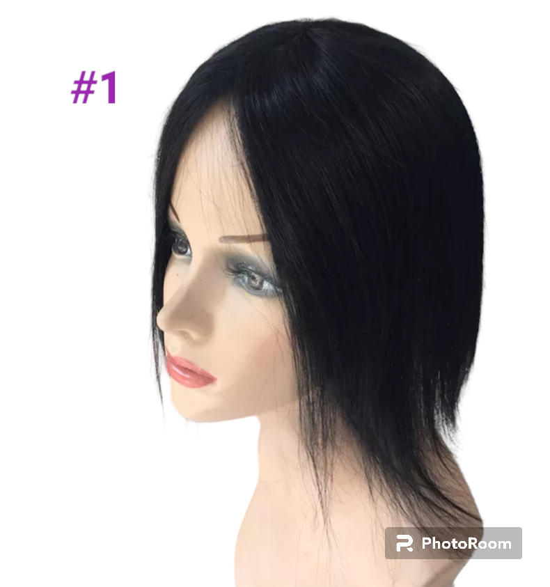 HUMAN HAIR TOPPER PU Base 4x5cm