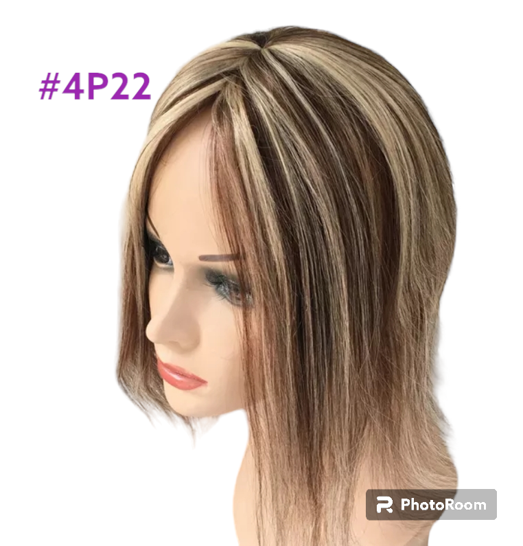 HUMAN HAIR TOPPER PU Base 4x5cm