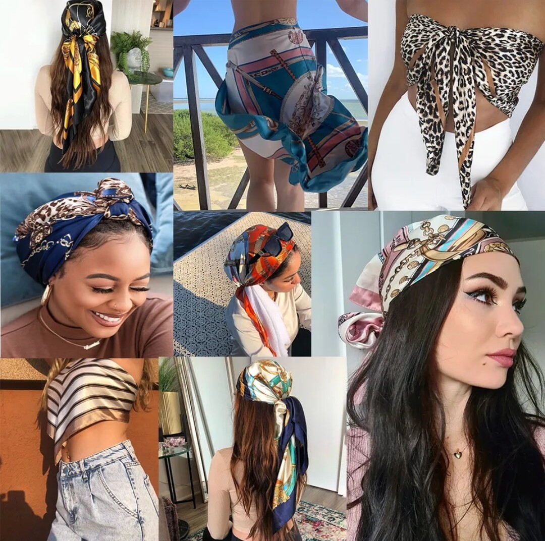DESIGNER SILK HEADSCARF