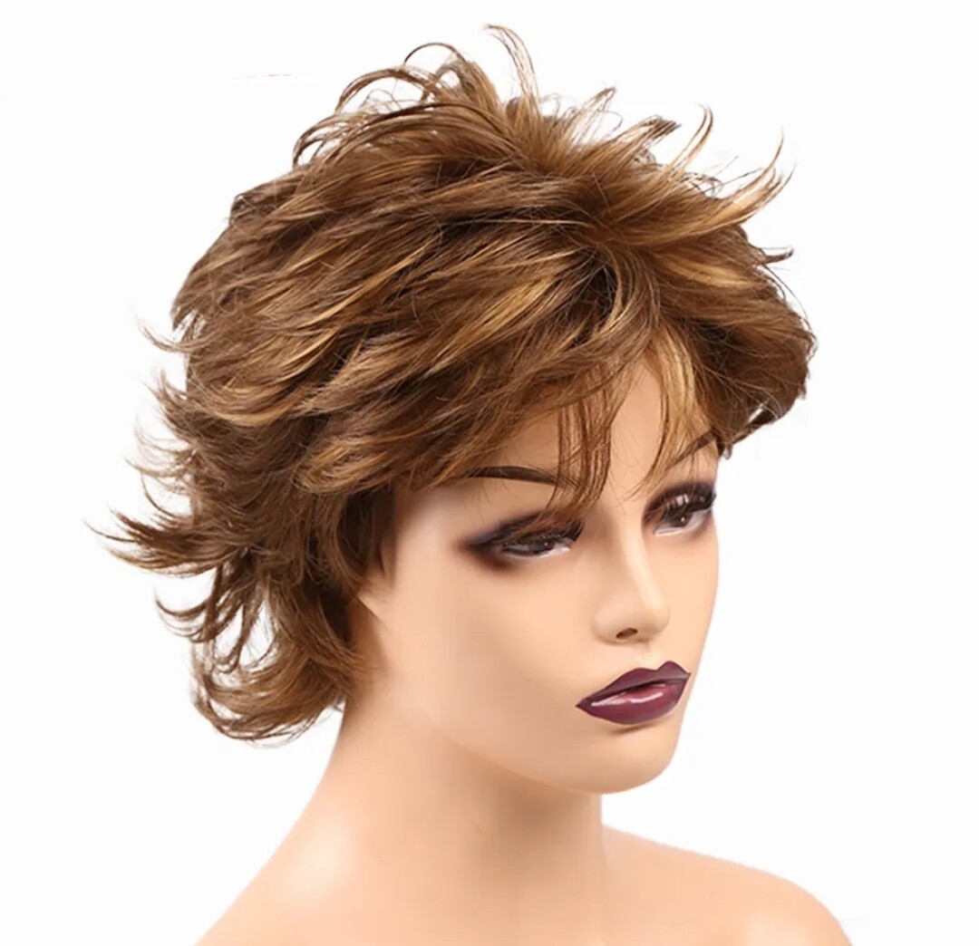 Marni Wig | Ginger with Golden Highlights Human Hair Blend 