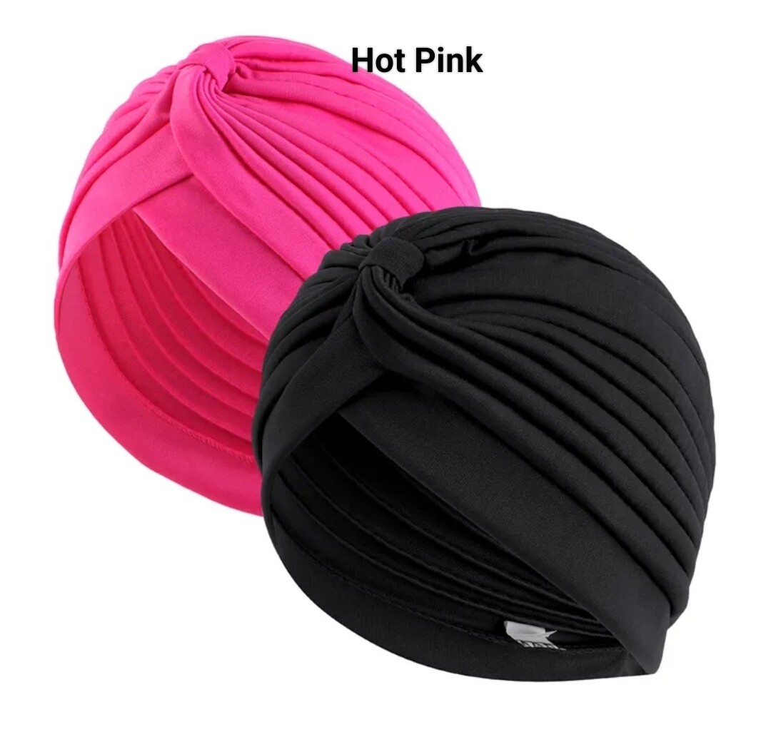 GATHERED KNOT TURBAN