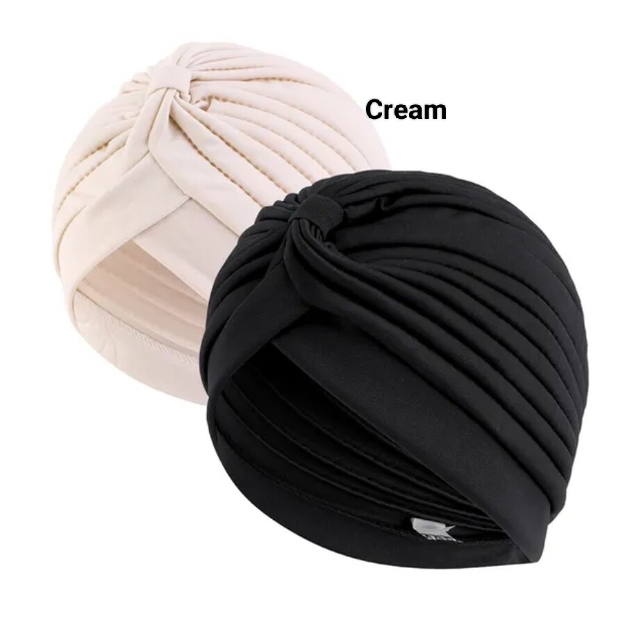 GATHERED KNOT TURBAN