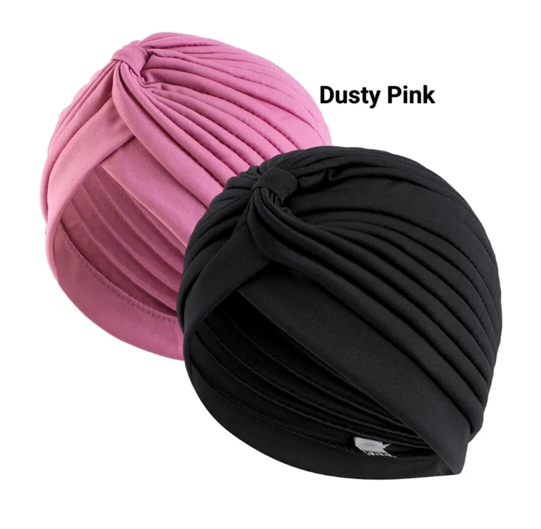 GATHERED KNOT TURBAN