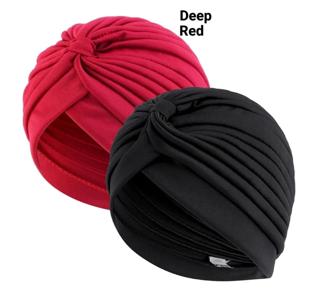 GATHERED KNOT TURBAN