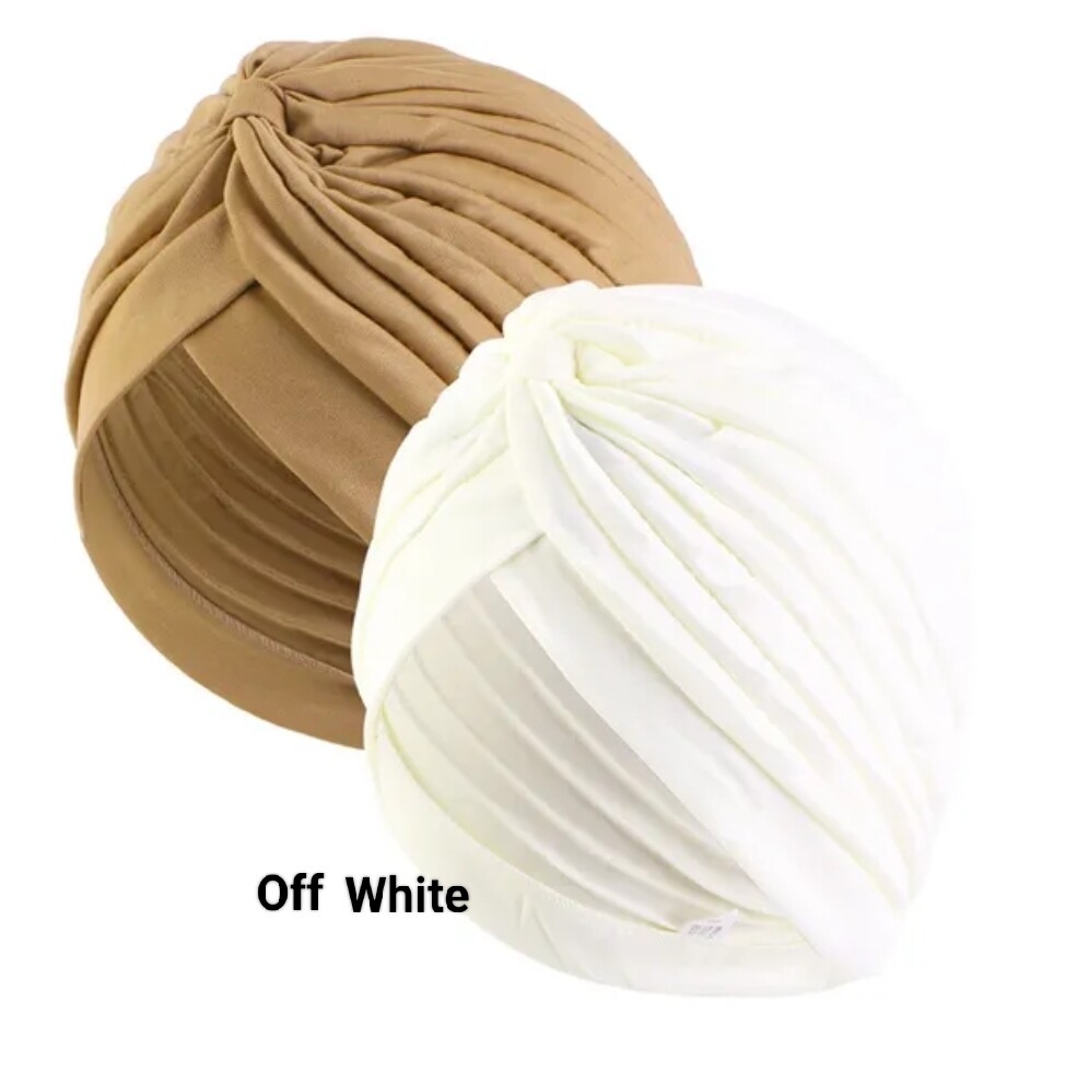 GATHERED KNOT TURBAN