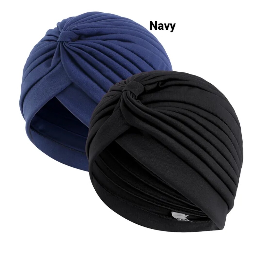 GATHERED KNOT TURBAN