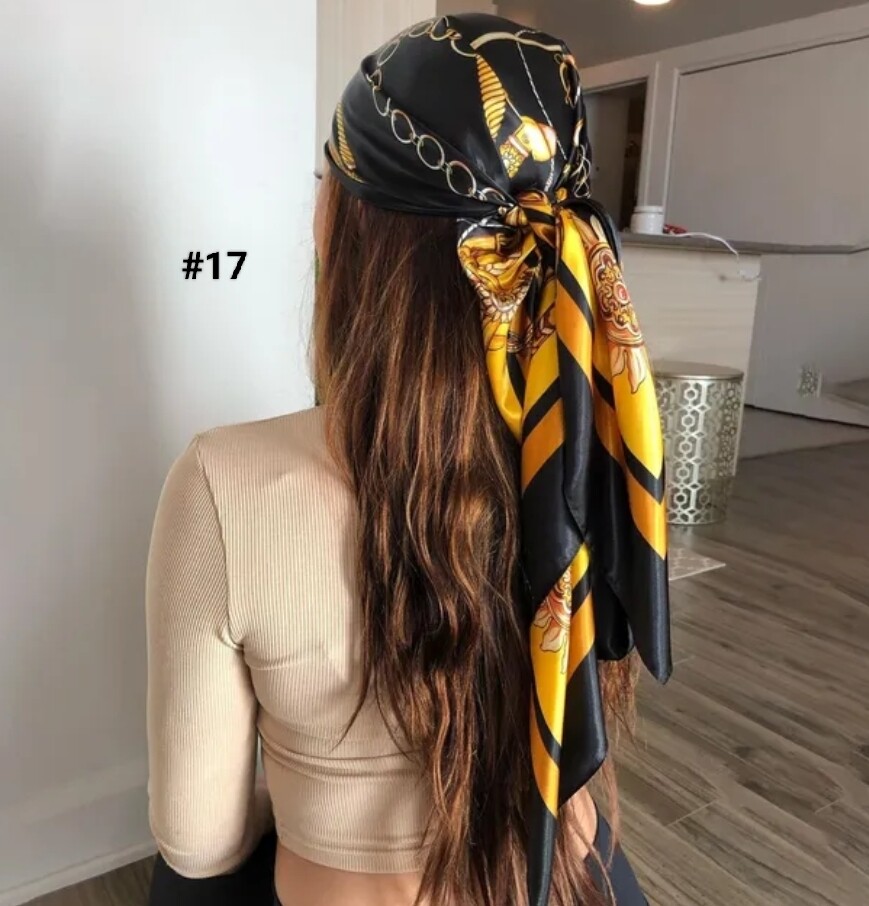 DESIGNER SILK HEADSCARF