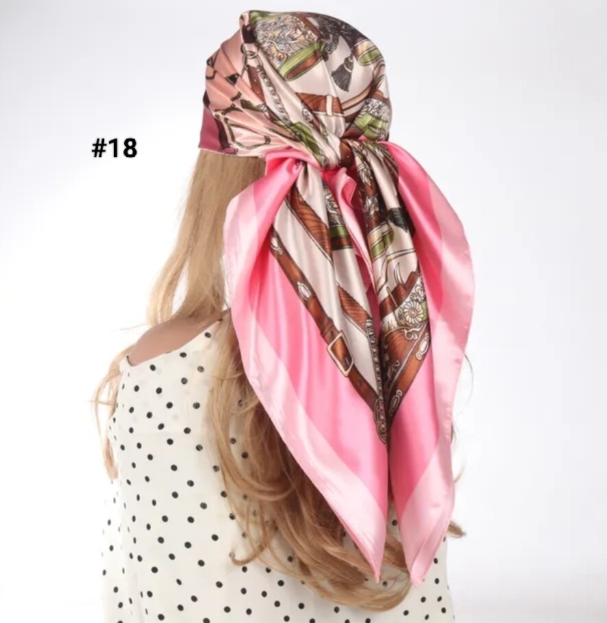 DESIGNER SILK HEADSCARF