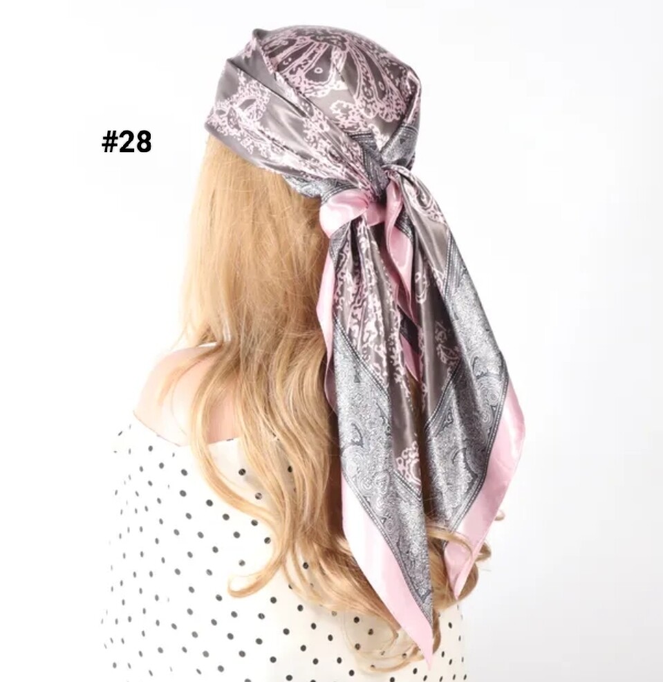 DESIGNER SILK HEADSCARF