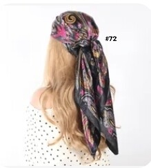 DESIGNER SILK HEADSCARF