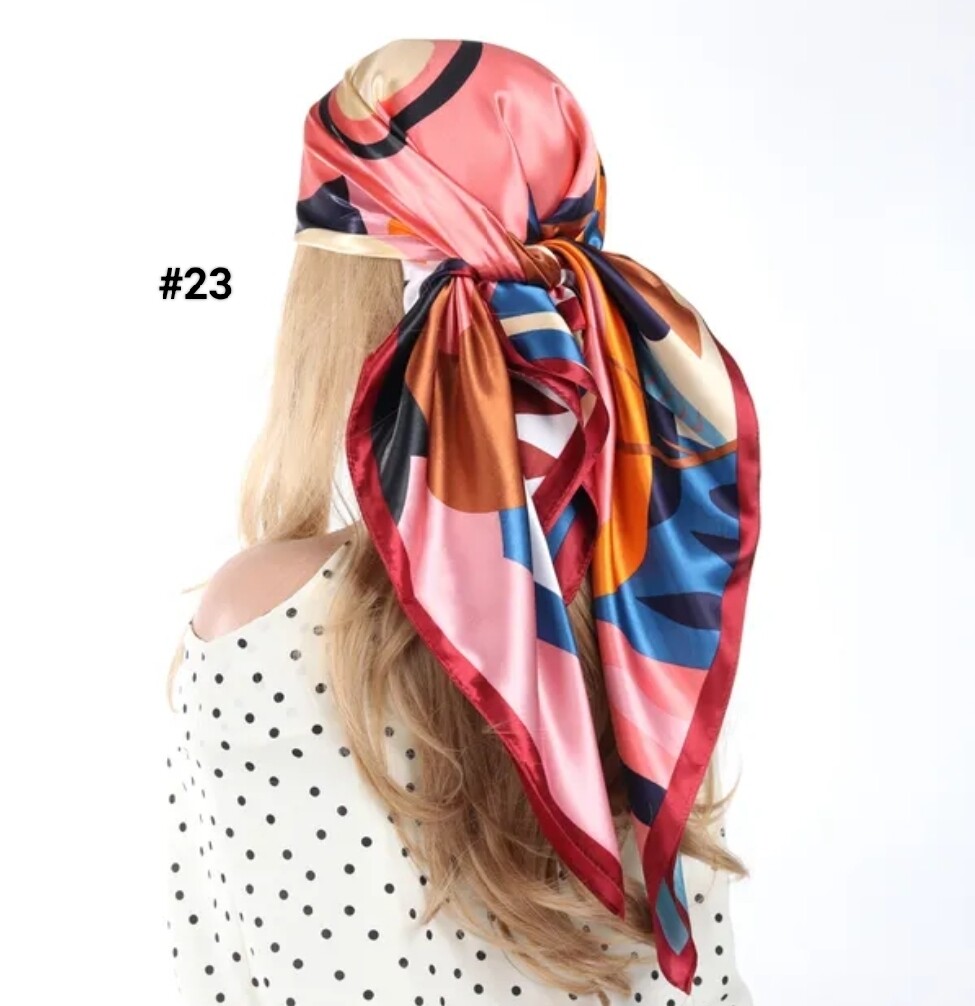 DESIGNER SILK HEADSCARF