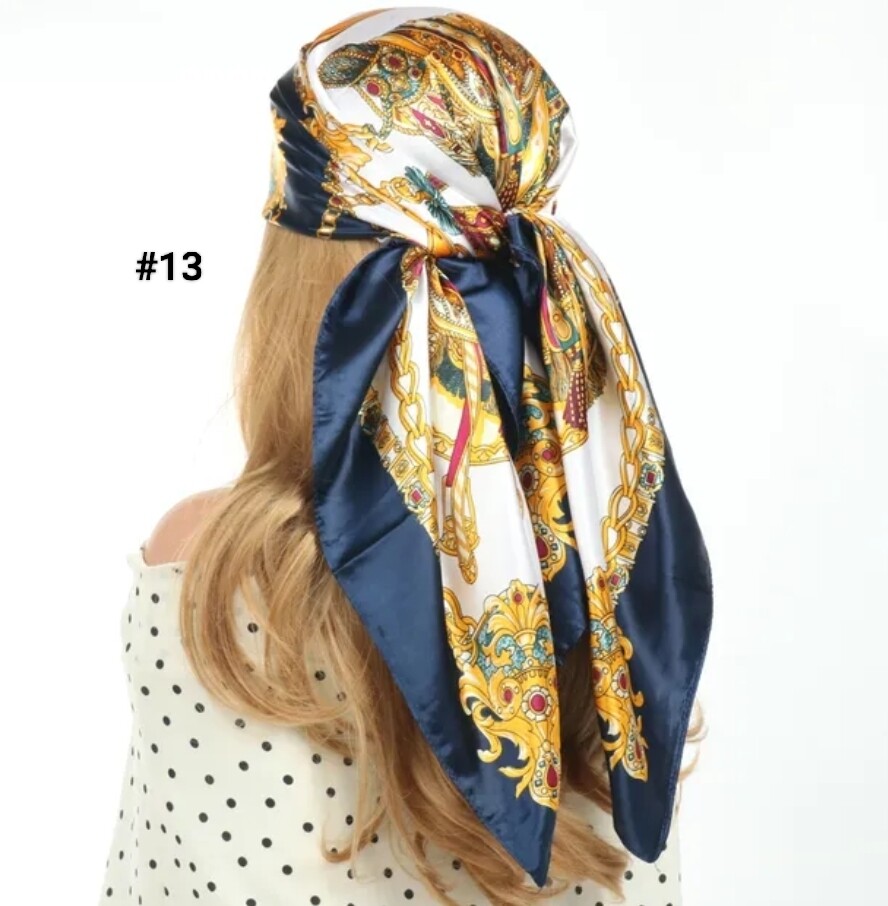 DESIGNER SILK HEADSCARF