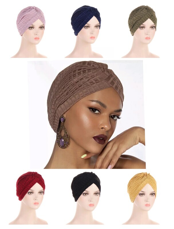 ELEGANT TEXTURED TURBAN