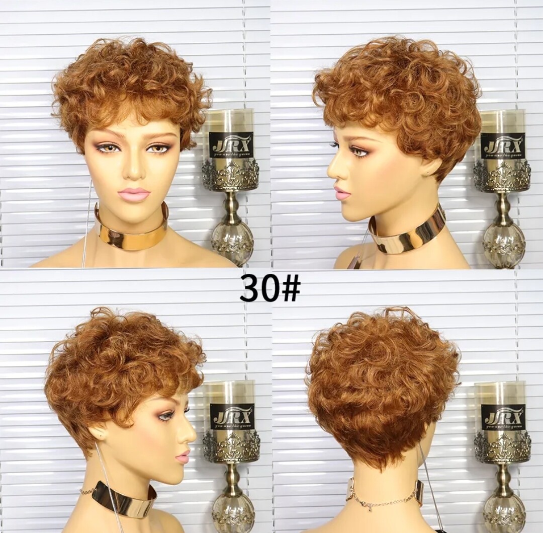 Sue Wigs | Short Curly Human Hair