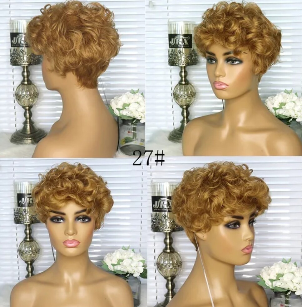 Sue Wigs | Short Curly Human Hair
