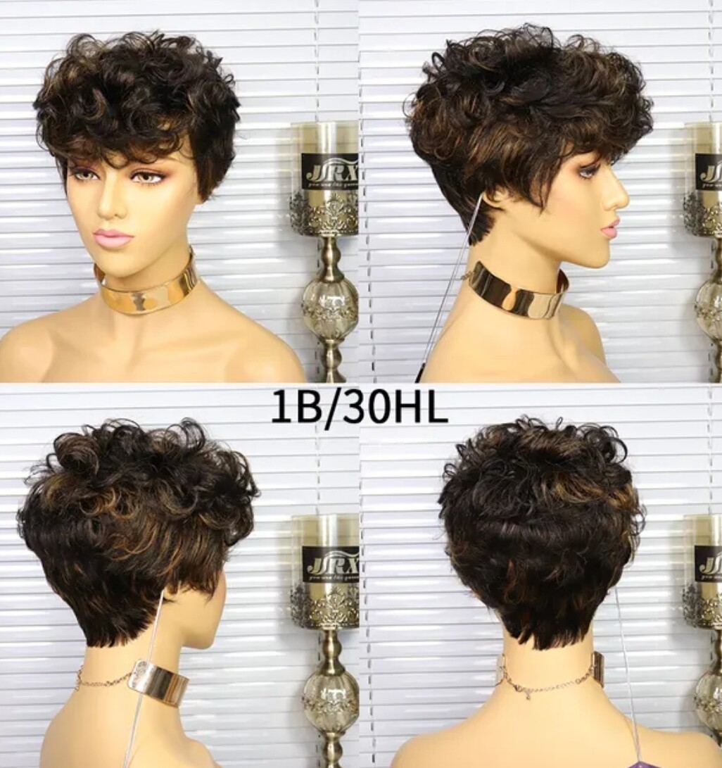 Sue Wigs | Short Curly Human Hair