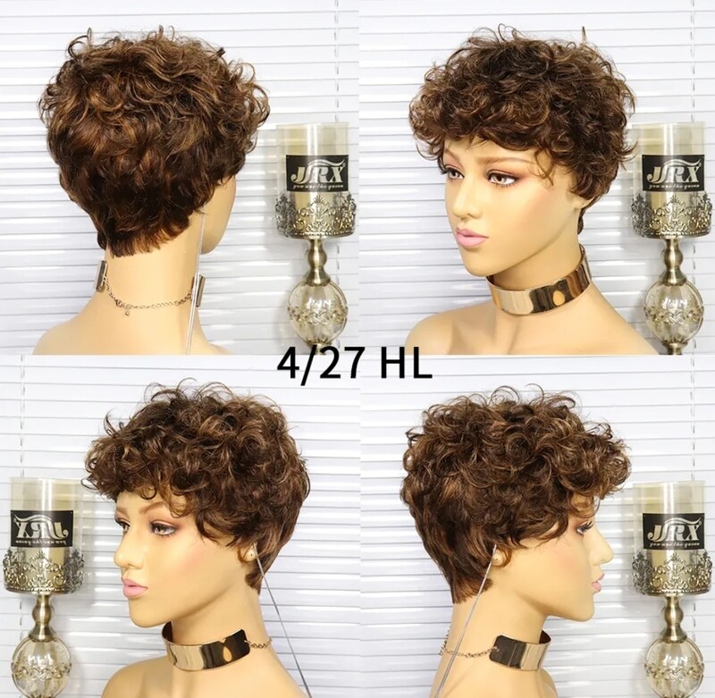 Sue Wigs | Short Curly Human Hair
