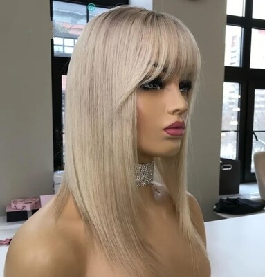 Becky Wig | Ash Blonde Ombre Human Hair