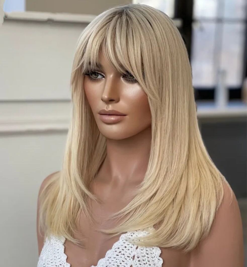 Iris Wig | Light Blonde Human Hair 