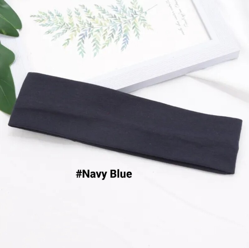 PLAIN COLOUR ELASTIC HEADBAND 