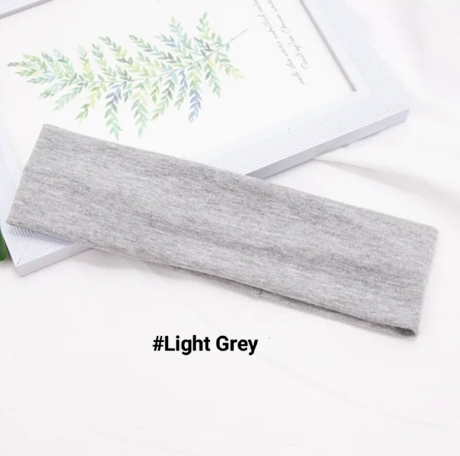 PLAIN COLOUR ELASTIC HEADBAND 