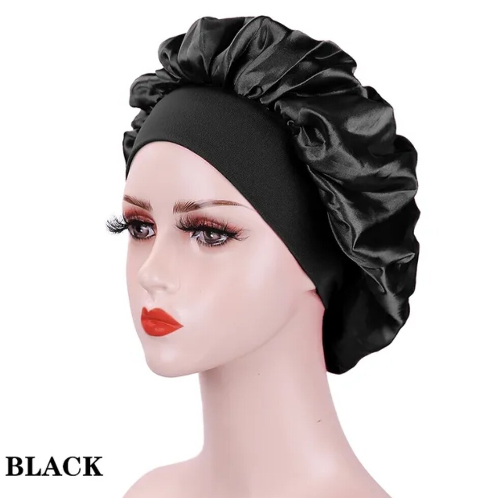 SATIN NIGHT BONNET CAP