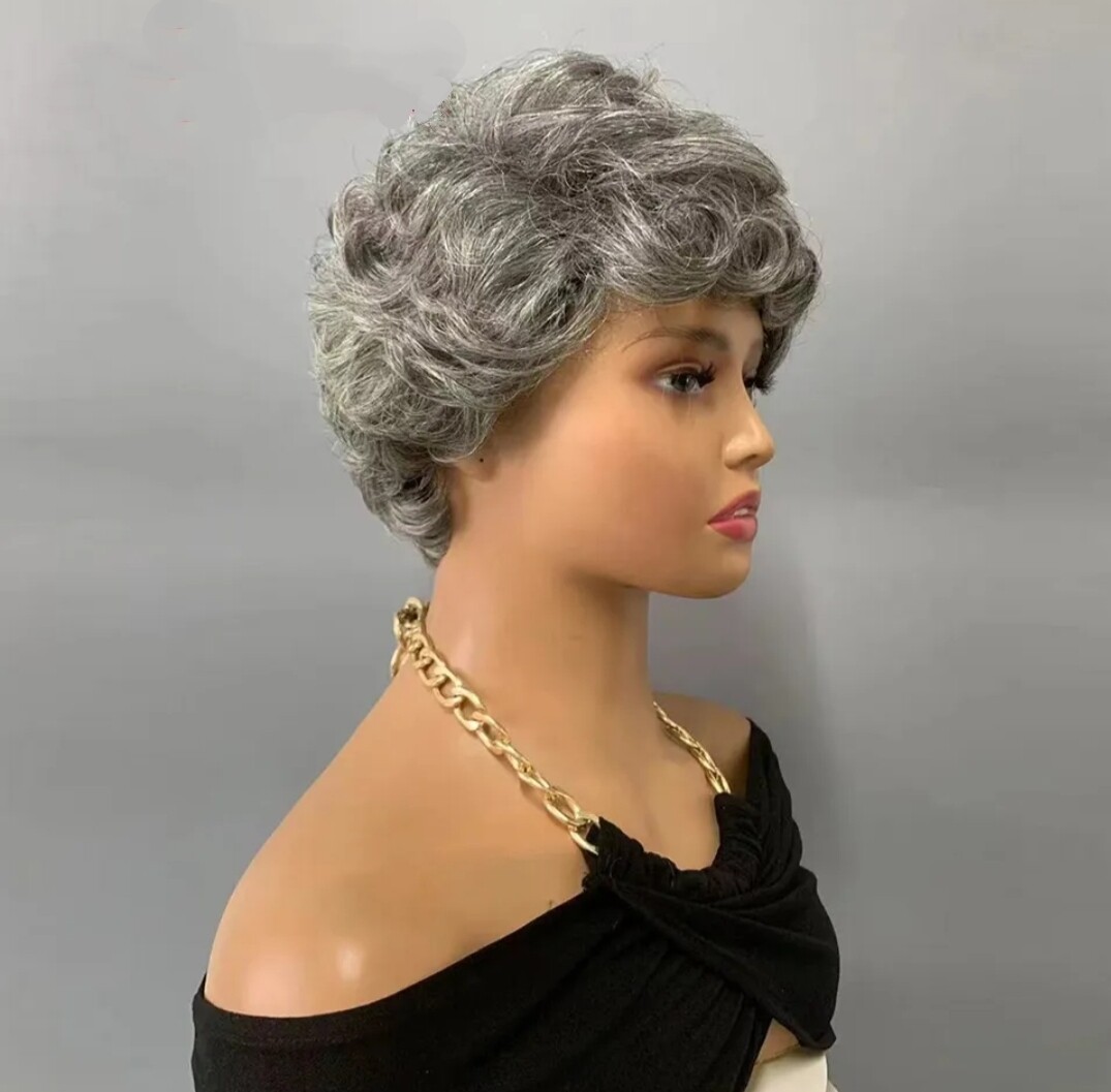 Carmela Wig | Salt and Pepper Human Hair