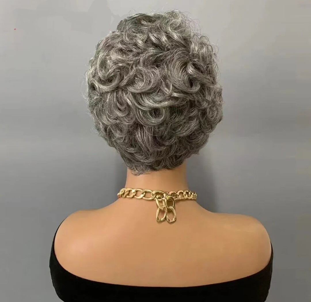 Carmela Wig | Salt and Pepper Human Hair