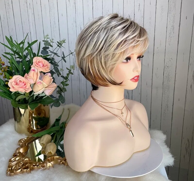 Pilly Wig | Blonde with Auburn and Dark Undertones