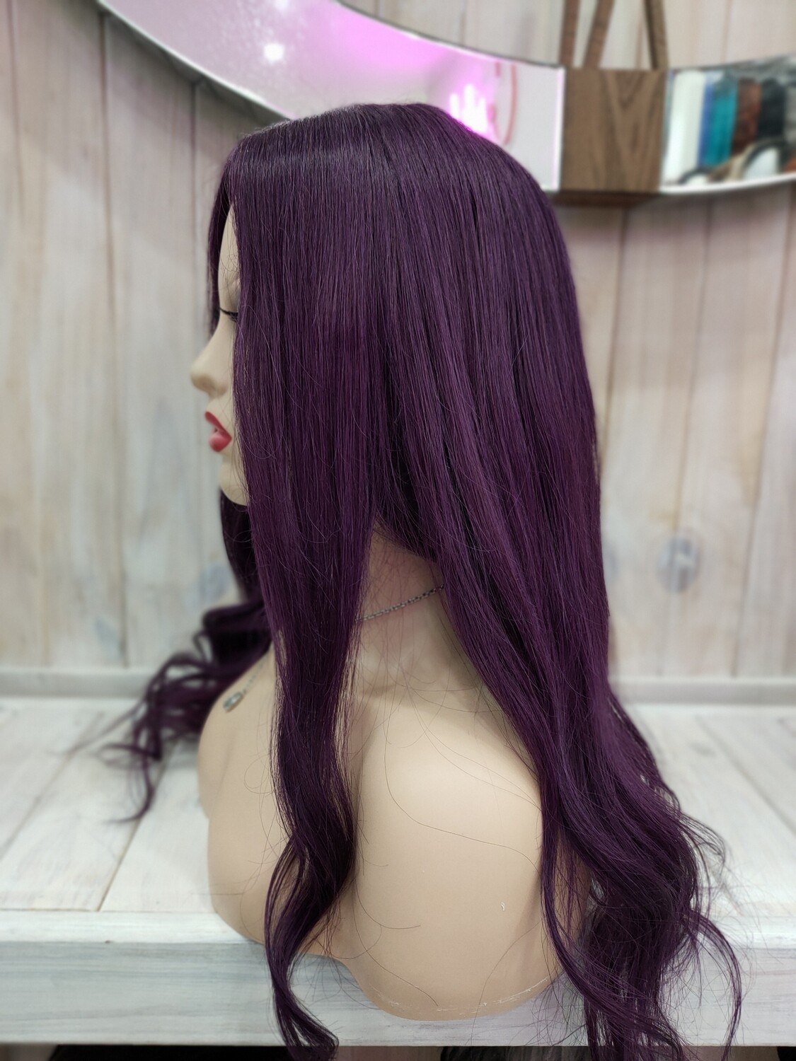 Elsie Wig | Dark Purple Human Hair Lace Front 
