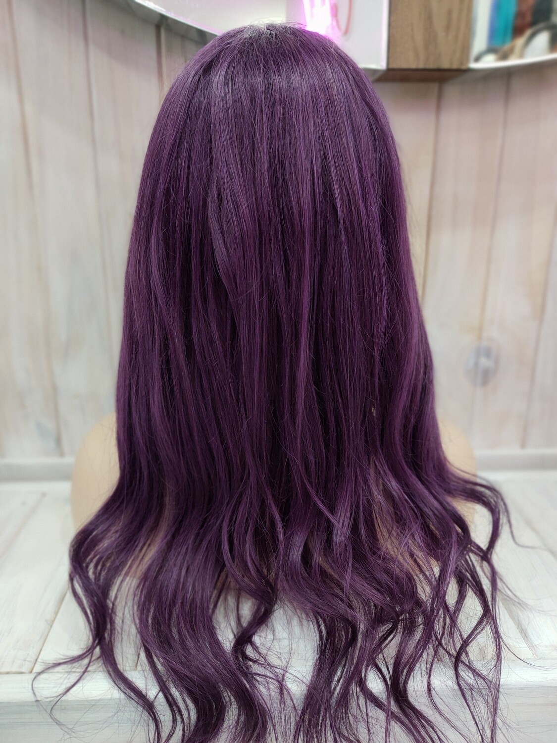 Elsie Wig | Dark Purple Human Hair Lace Front 