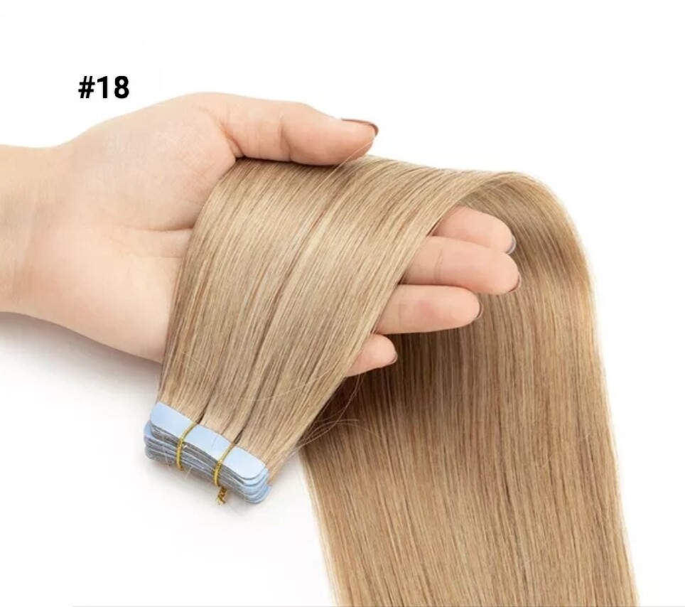 LUXURY RUSSIAN VIRGIN HAIR TAPE IN EXTENSIONS