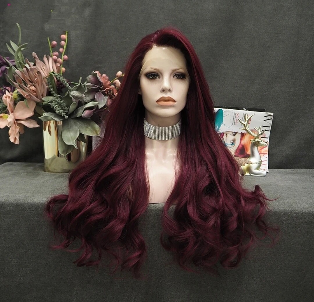 Alice Wig | Wine Red Free Part Lace Front 