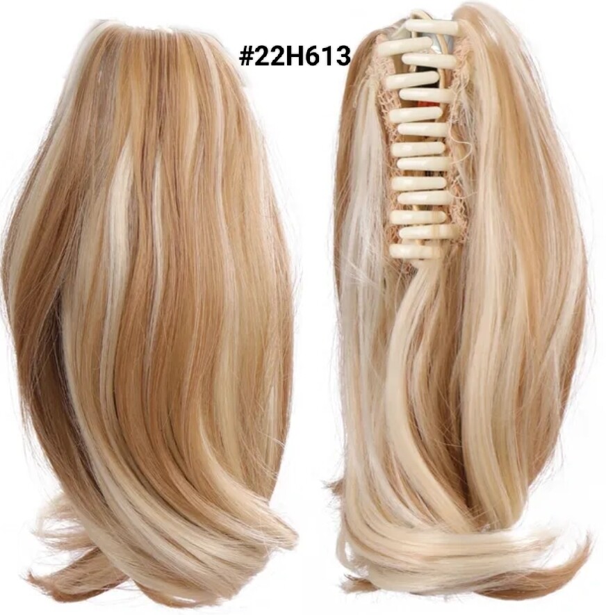 CLAW ON PONYTAIL EXTENSION STRAIGHT SYNTHETIC HAIR 8&quot;