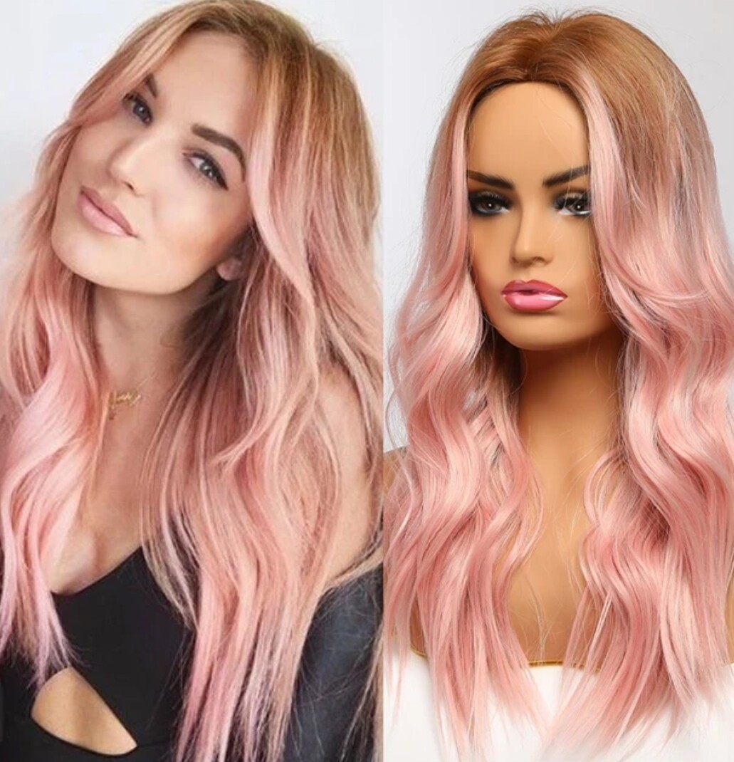 Cosplay Wig | Light Pink Ombre Lace Front