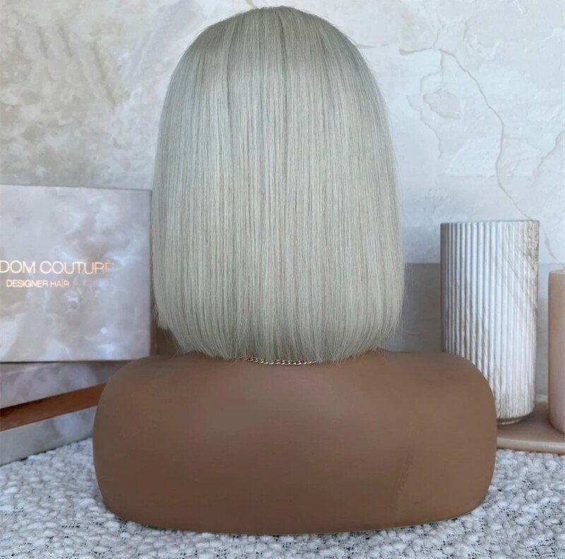 Poppy Wig | Ash Silver Human Hair