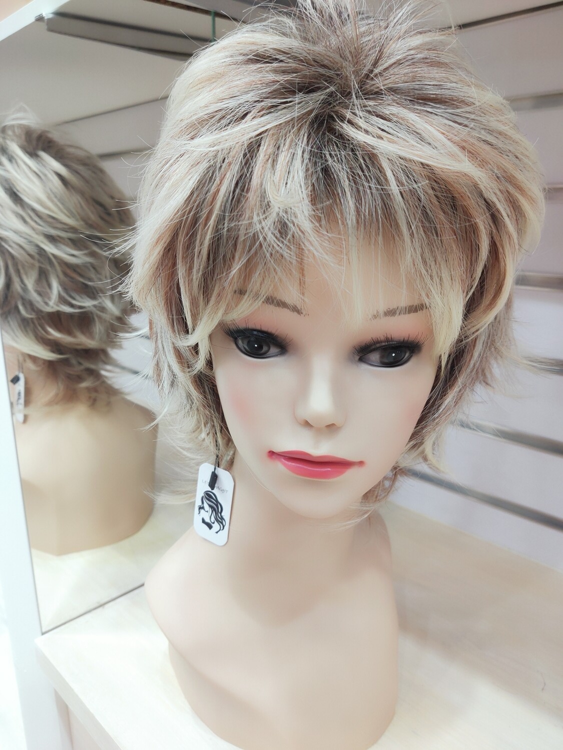 Grace Wig | Brown Blonde Mix Human Hair Blend 