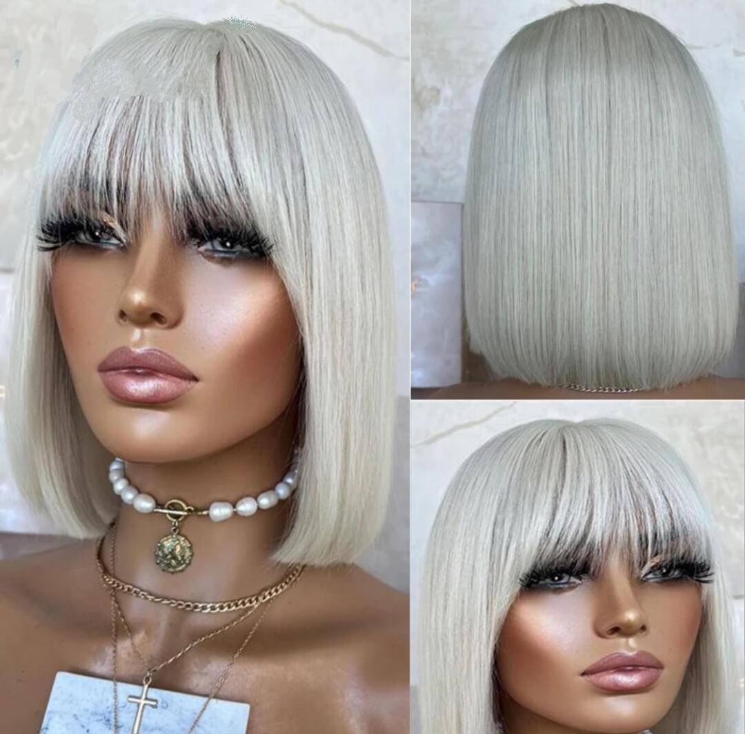 Poppy Wig | Ash Blonde Human Hair