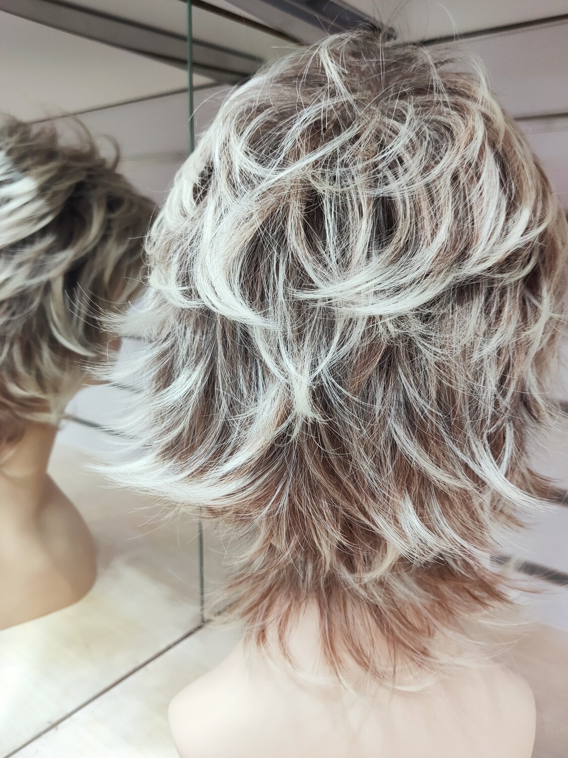 Grace Wig | Brown Blonde Mix Human Hair Blend 
