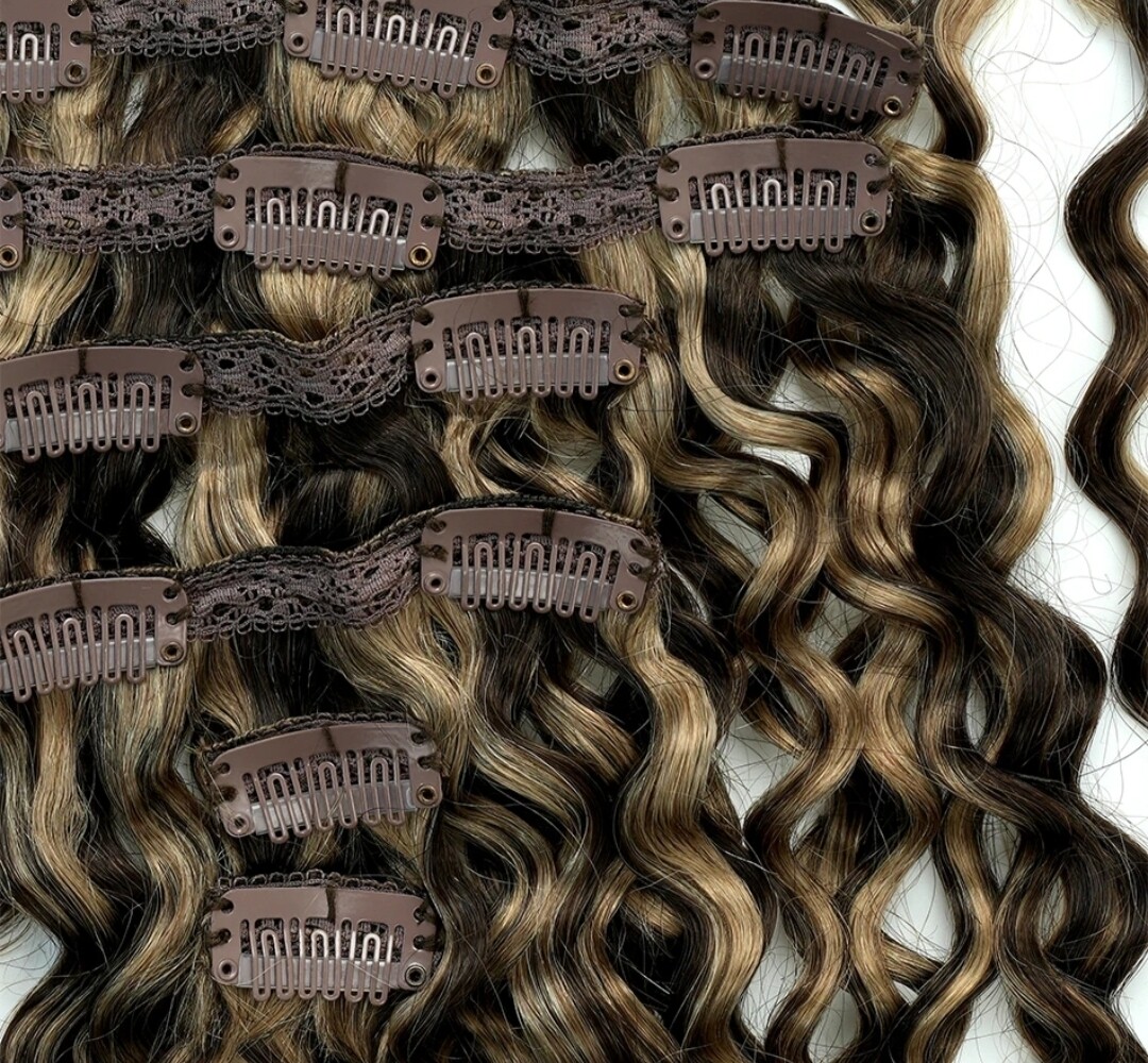 CLIP IN EXTENSION HUMAN HAIR 14 INCH