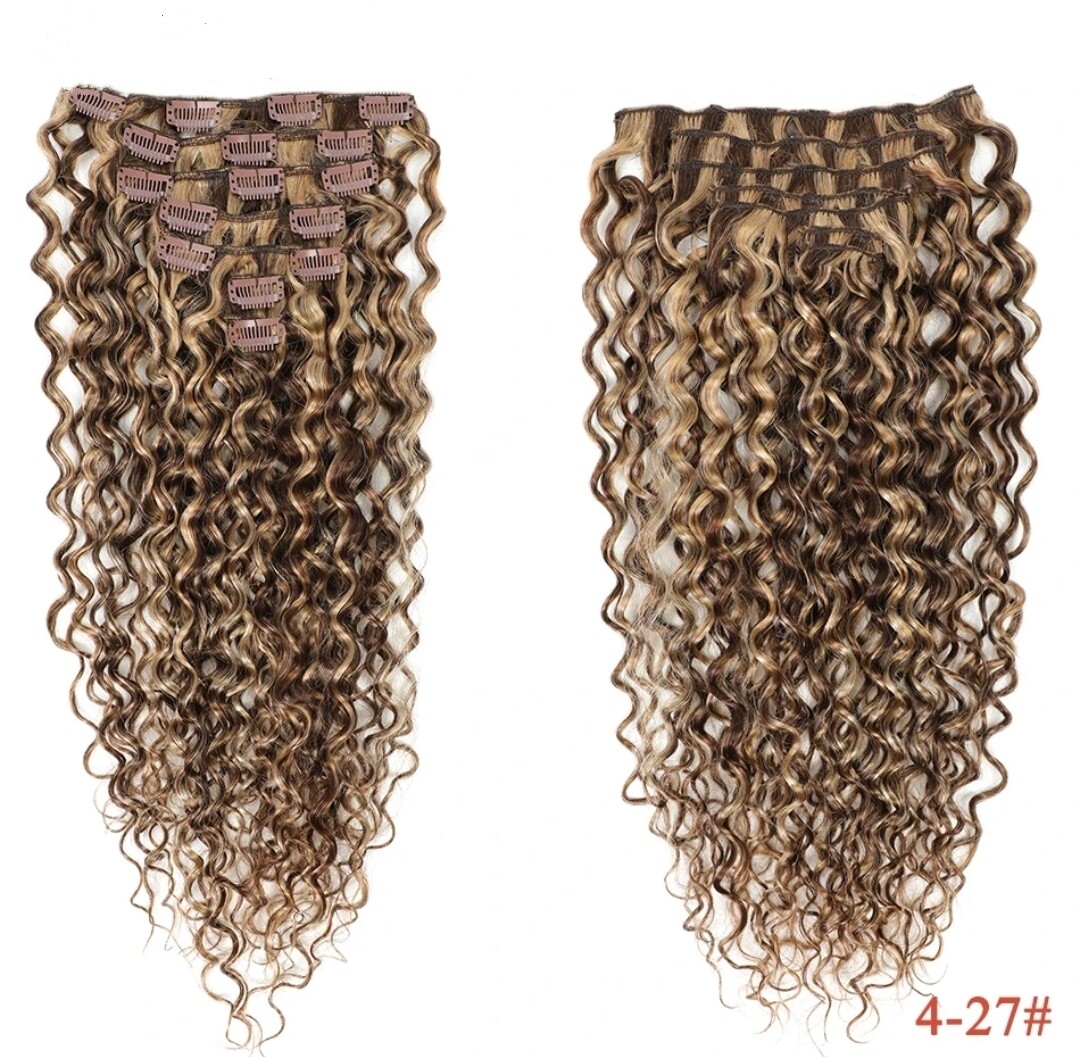 CLIP IN EXTENSION HUMAN HAIR 14 INCH
