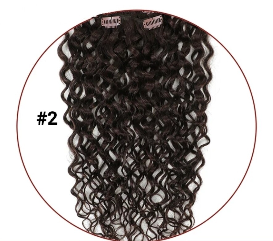 CLIP IN EXTENSION RUSSIAN HUMAN HAIR 14 INCH