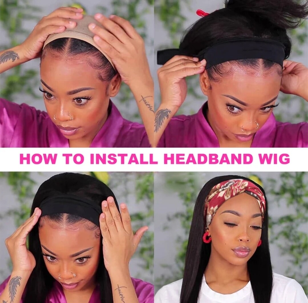 Juniper Headband Wig | Auburn Human Hair