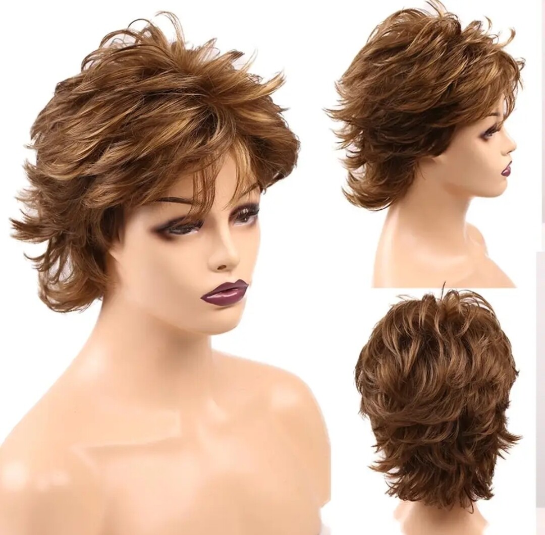 Marni Wig | Ginger with Golden Highlights Human Hair Blend 