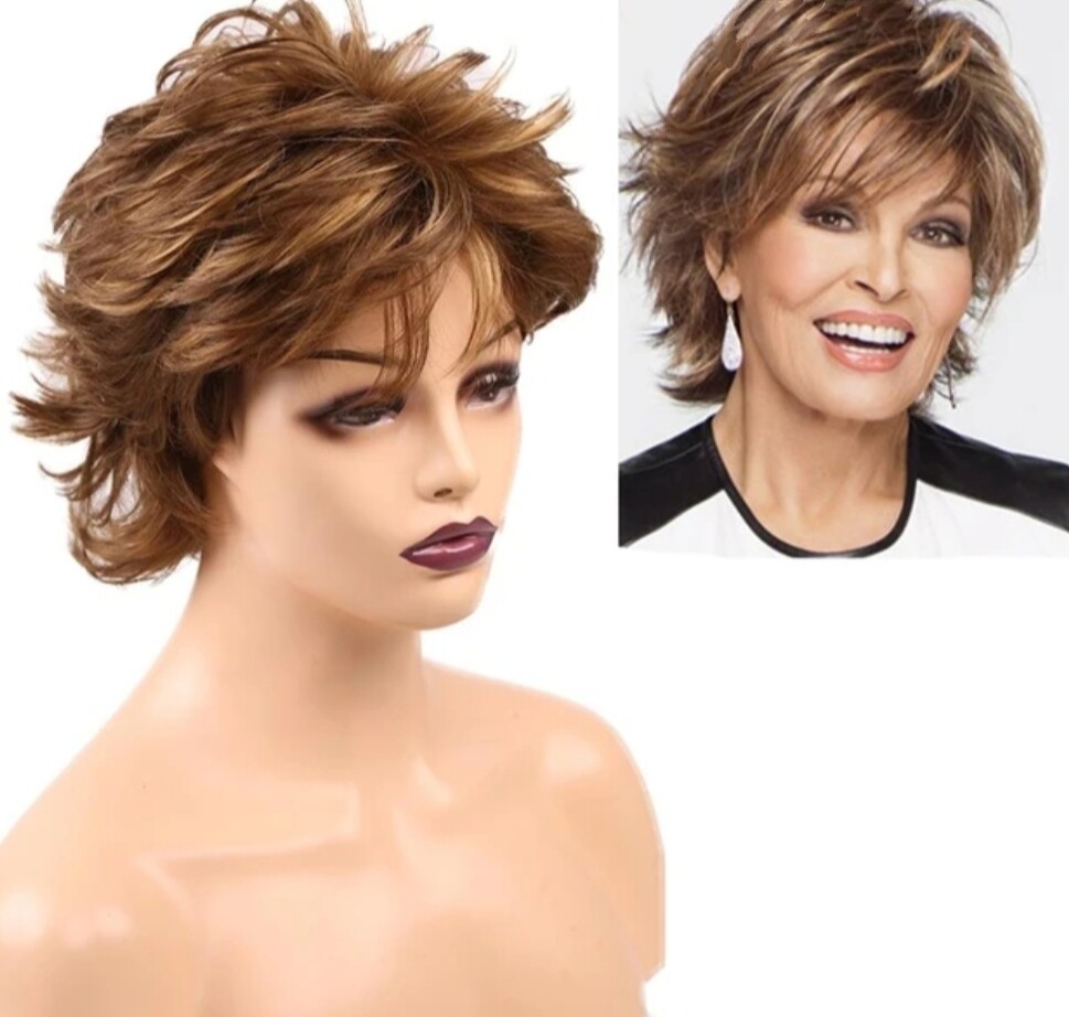 Marni Wig | Ginger with Golden Highlights Human Hair Blend 