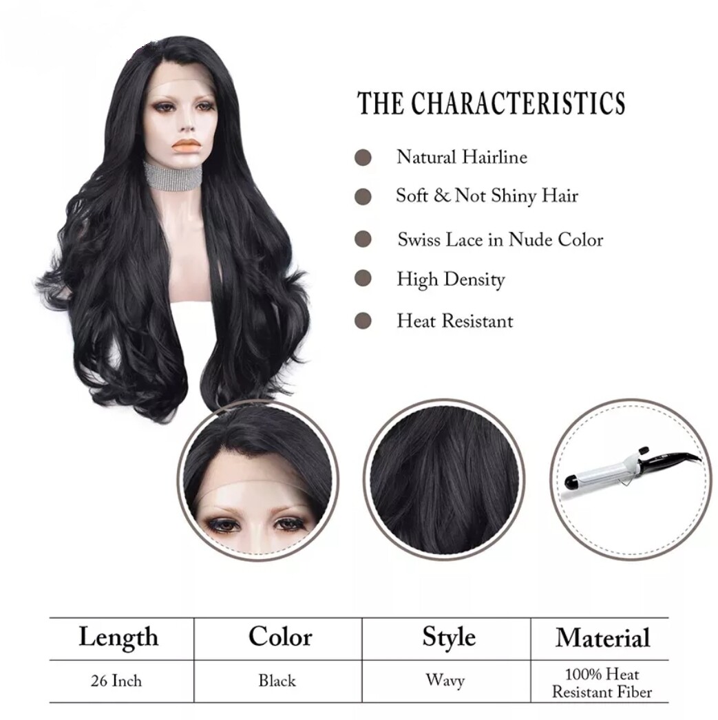 Tricia Wig | Jet Black Free Part Lace Front 