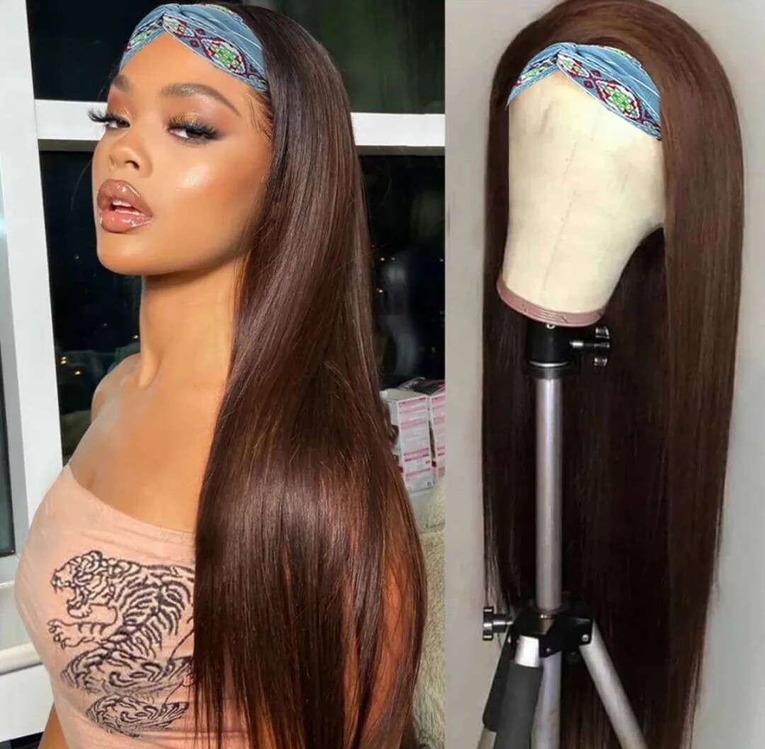 Oprah Headband Wig | Dark Brown Human Hair