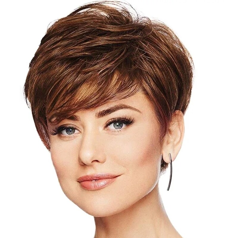 Stace Wig | Auburn Brown Human Hair